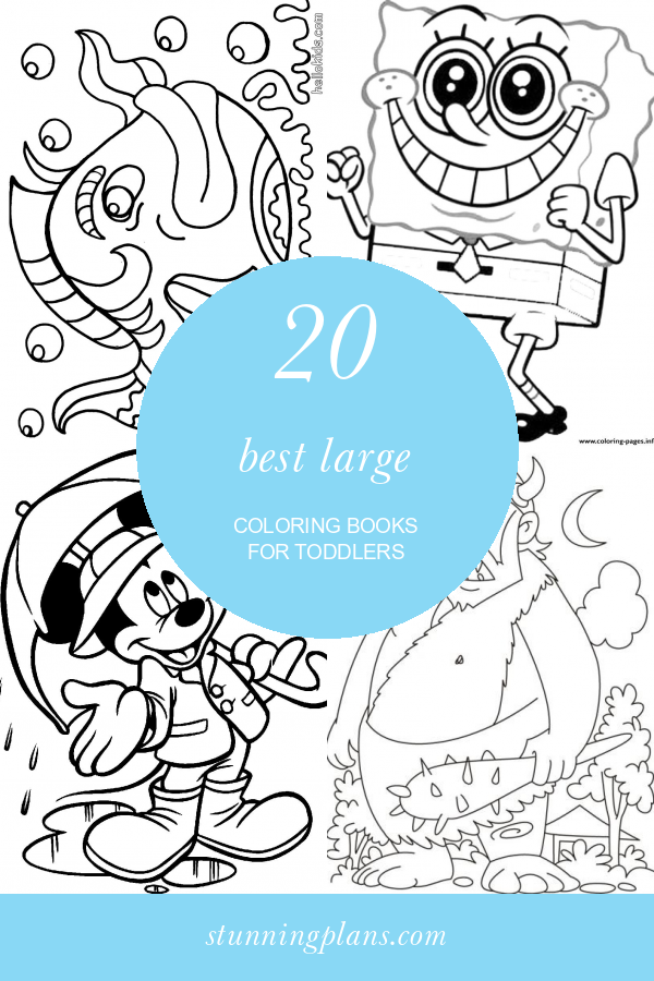 20 Best Large Coloring Books for toddlers Home, Family, Style and Art